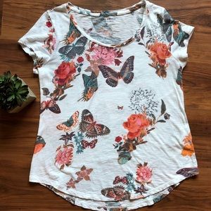 Lucky Brand butterfly tee
